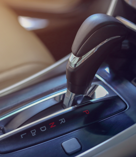 Manopla de um veículo com câmbio automático       
