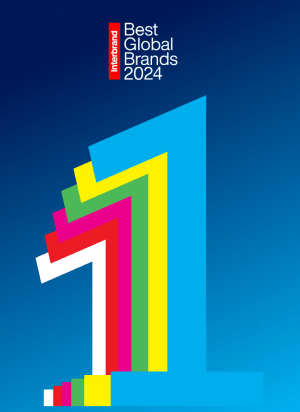 Imagem que faz alusão a presença da Allianz no ranking Best Global Brands, da Interbrand