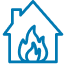 Ícone de Casa representando Incêndio e complementares da Allianz