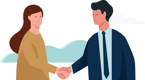 Imagem de uma corretora e uma cliente apertando as mãos para ilustrar o texto que fala sobre Directors & Offers