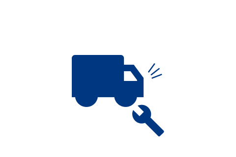 Caminhão com uma chave de ferramenta