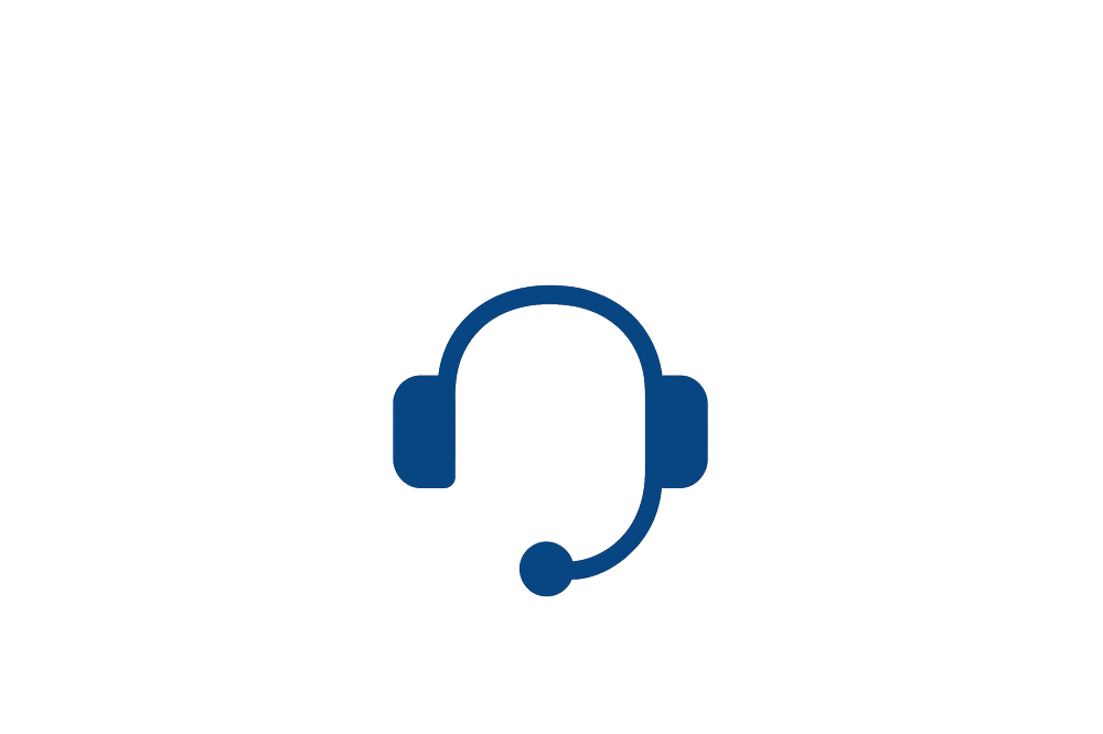 Fone de ouvido com microfone, representando assistência 24h oferecida pelo seguro Auto Allianz