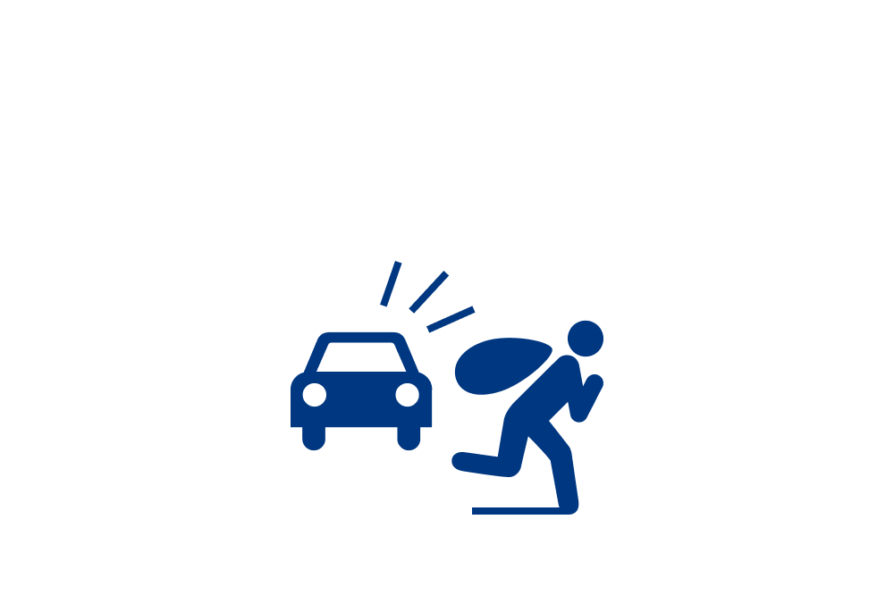 Imagem ilustrativa de roubo de carro, representando a proteção coberta pelo seguro Auto Allianz