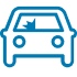 Imagem de um carro com vidro quebrado para ilustrar a assistência de vidros da Allianz
