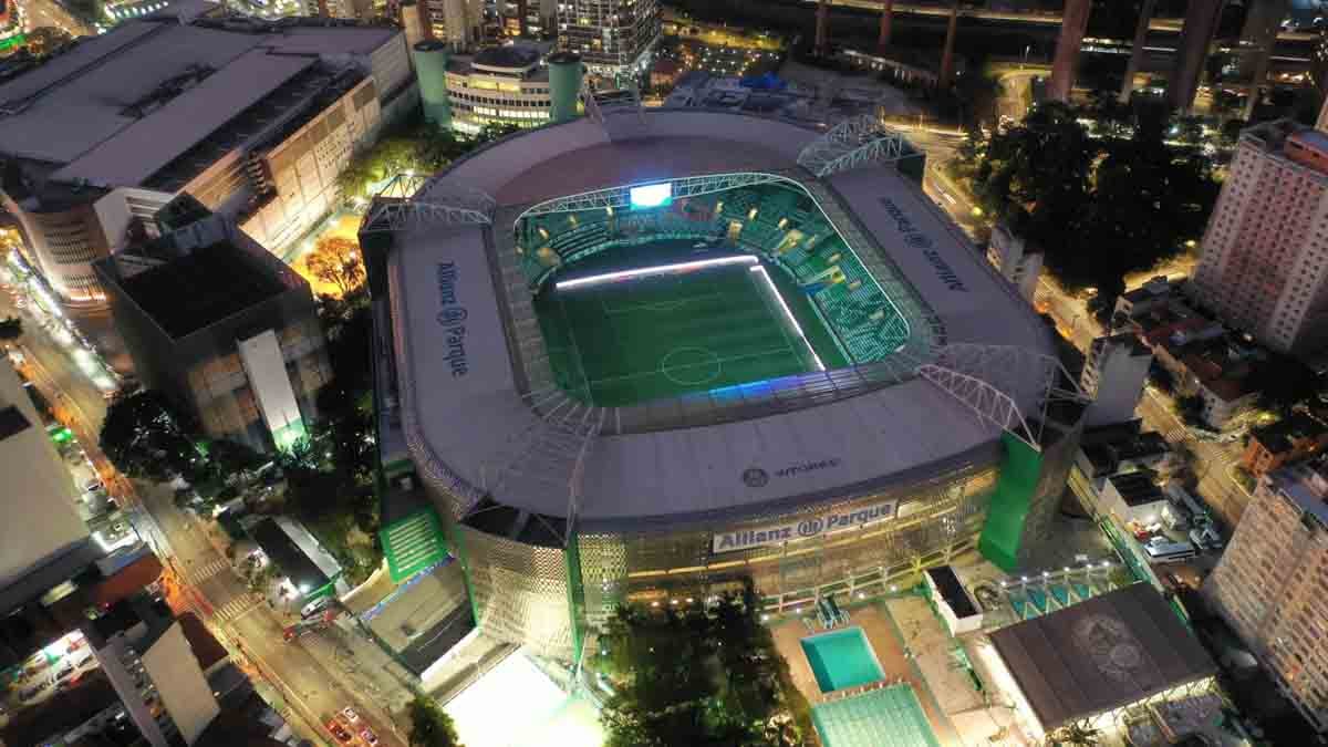 Visão do Allianz Parque de cima