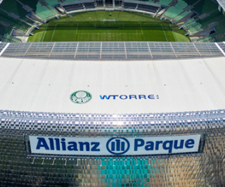 Imagem aérea do Allianz Parque 
