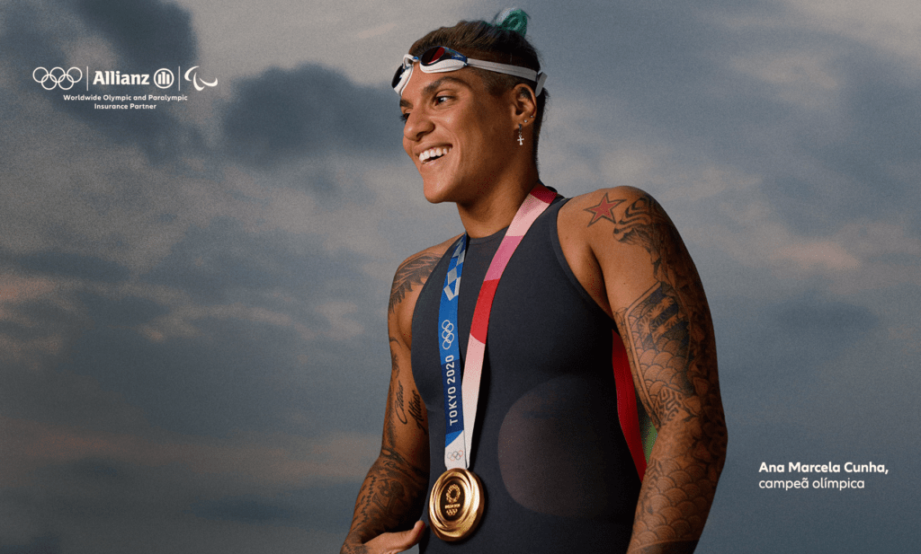 Foto da Ana Marcela Cunha medalista olímpica
