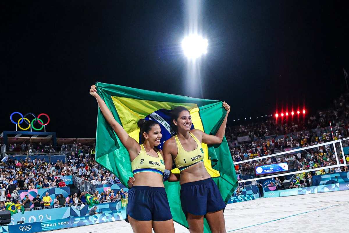 Duda e Ana Patrícia, campeãs olímpicas de vôlei de praia patrocinadas pela Allianz.