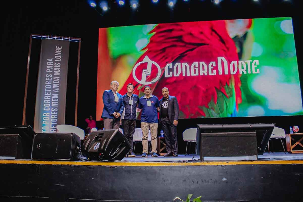 Foto de executivos da Allianz marcando presença no Congrenorte 
